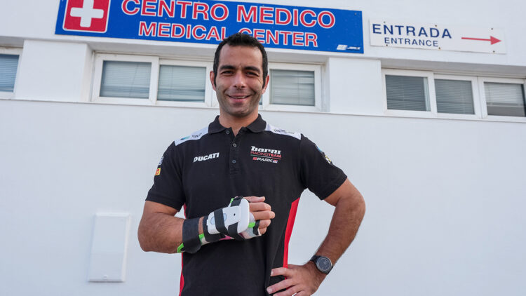 SBK – Petrucci inapto