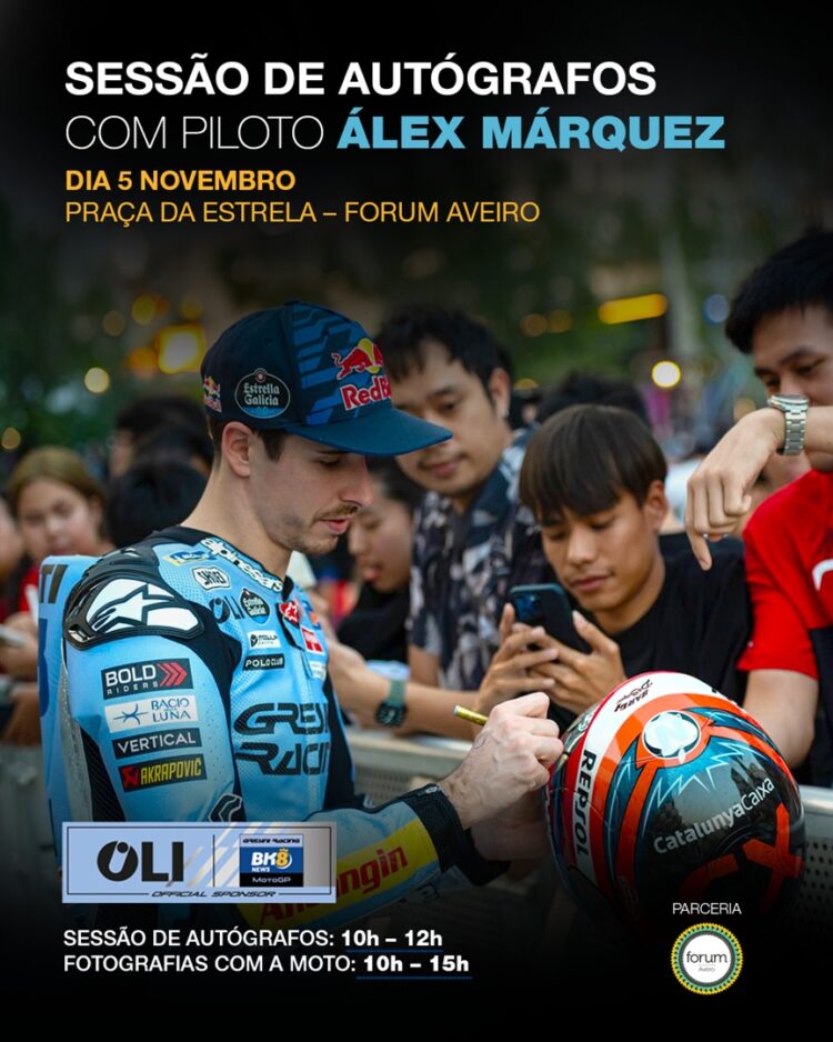 MotoGP: Alex Márquez estará presente no Forum Aveiro