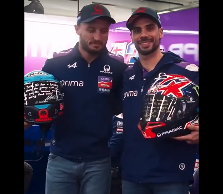 MotoGP – Oliveira e Miller trocam capacetes na despedida
