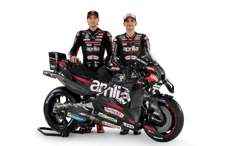MotoGP: Aprilia Racing revela as novas cores, desta vez sem o número 1