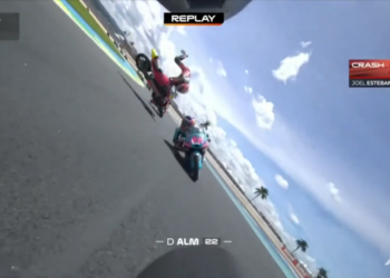 MotoGP: Moto3, Joel Esteban sofre um grande ‘High side’ e fica de fora de prova