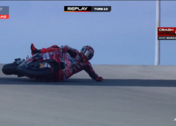 MotoGP: Arrepiante! Marc Márquez sofre queda a alta velocidade