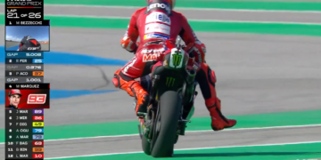 MotoGP: Inédito! Marc Márquez sofre furo no pneu traseiro