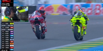 MotoGP: O momento! Marc Márquez ultrapassa Di Giannantonio rumo à vitória