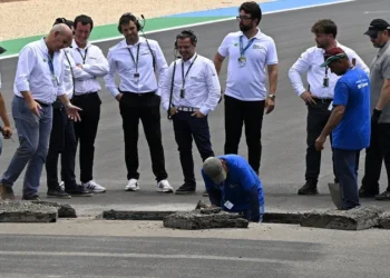 MotoGP: Enorme buraco no asfalto do circuito de Goiâna foi a causa pela alteração de horário