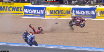 MotoGP: Queda devastadora de Marc Márquez destrói duelo com Alex Márquez
