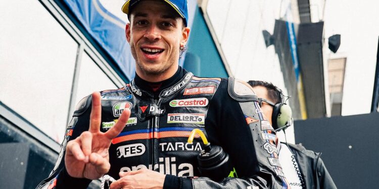MotoGP: Marco Bezzecchi satisfeito e elogia trabalho da Aprilia em Noale
