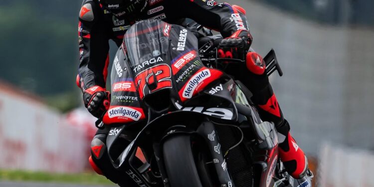 MotoGP: 1,2,3! Três Aprilia na primeira linha da grelha com Bezzecchi na Pole Position em Mugello