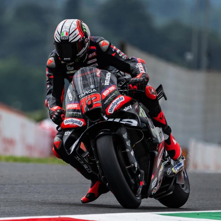 MotoGP: 1,2,3! Três Aprilia na primeira linha da grelha com Bezzecchi na Pole Position em Mugello