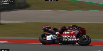 MotoGP: Bagnaia e Ducati revelam novo braço-oscilante na Desmosedici GP26
