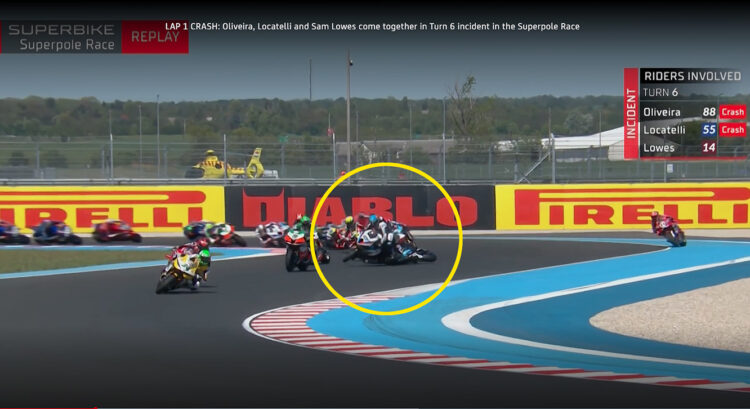 WSBK – Miguel Oliveira excluído da Superpole por queda