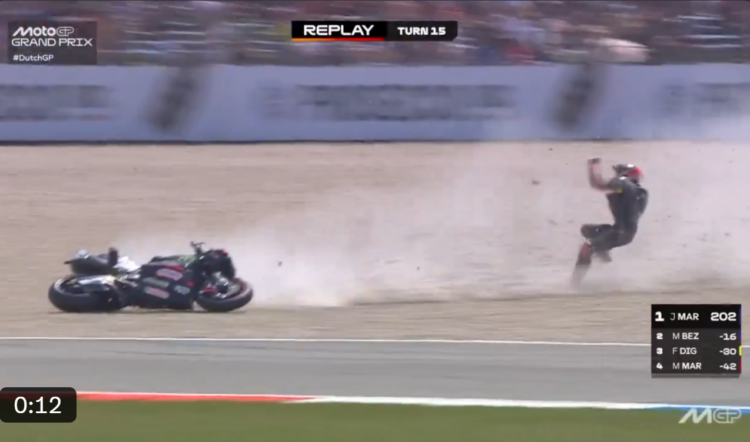 MotoGP: De fora! Marco Bezzecchi cai no GP dos Países Baixos
