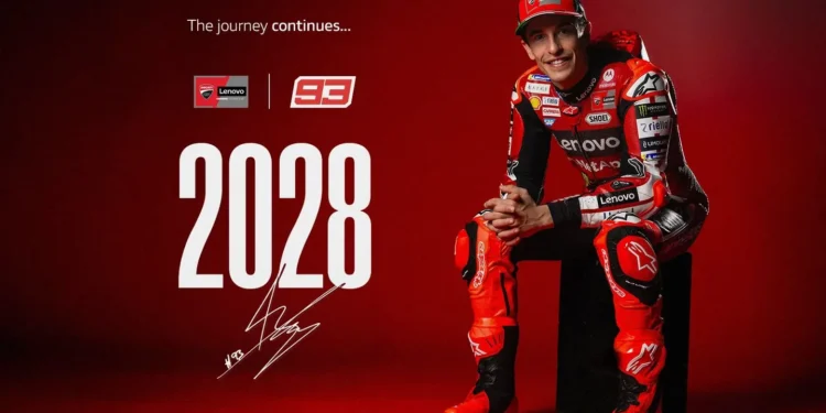 MotoGP: Oficial! Marc Márquez renova com a Ducati até 2028 e promete ‘pintar o futuro de vermelho’