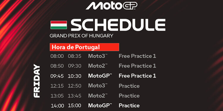 MotoGP – Horários do Grande Prémio da Hungria