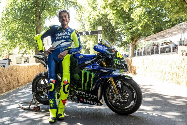 Valentino Rossi regressa em grande ao Goodwood Festival of Speed