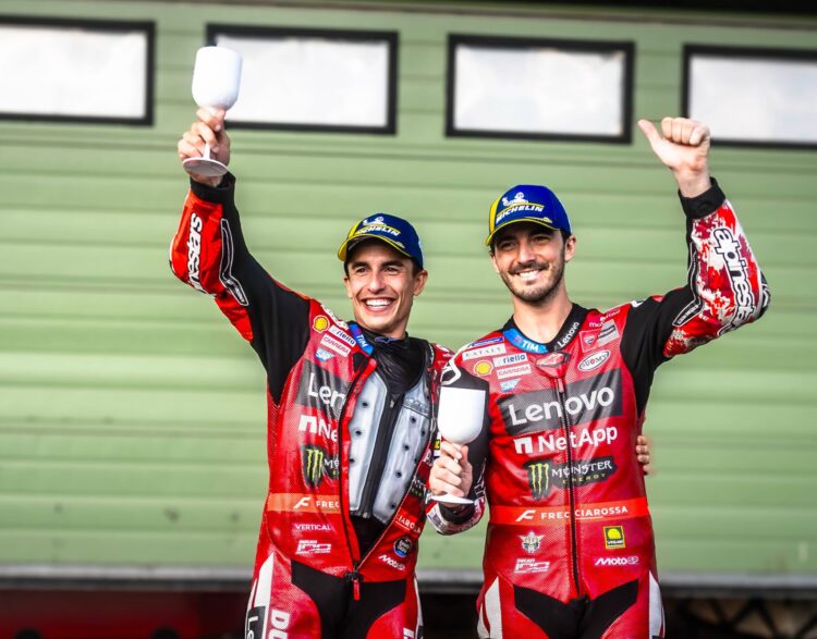 MotoGP: Márquez elogia Bagnaia: “Encontrei uma grande moto, mas um colega ainda melhor”