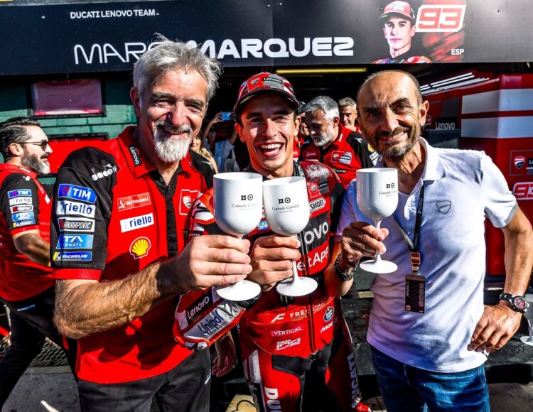 MotoGP: Márquez, Acosta e o futuro da Ducati; Domenicali aborda os grandes temas em Misano