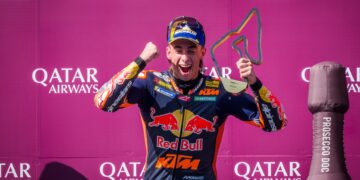 MotoGP: Acosta emociona-se após primeira vitória ‘É uma forma incrível de terminar um ciclo’