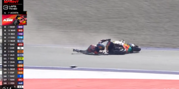 MotoGP: Vídeo, Acosta domina e… cai! Drama na Sprint da Áustria