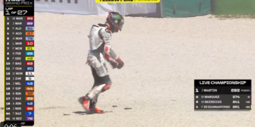 MotoGP: Pesadelo para Bezzecchi! Queda na primeira volta entrega liderança a Márquez