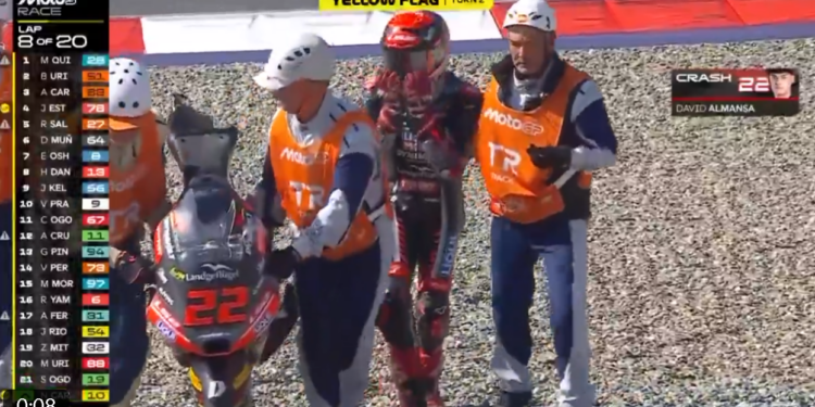 MotoGP: Moto3, Drama na Áustria! Almansa cai na liderança e oferece o primeiro lugar a Quiles