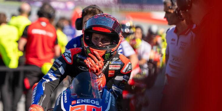 MotoGP: Quartararo revela inferno com os pneus ‘As minhas últimas voltas foram como uma Moto2’
