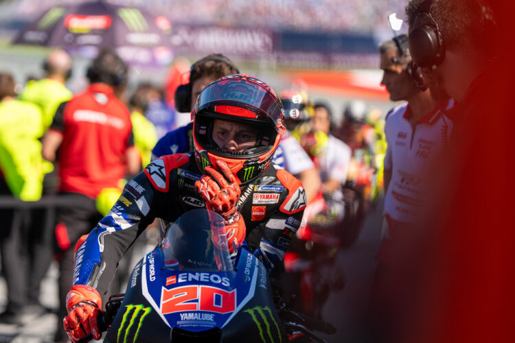 MotoGP: Quartararo revela inferno com os pneus ‘As minhas últimas voltas foram como uma Moto2’