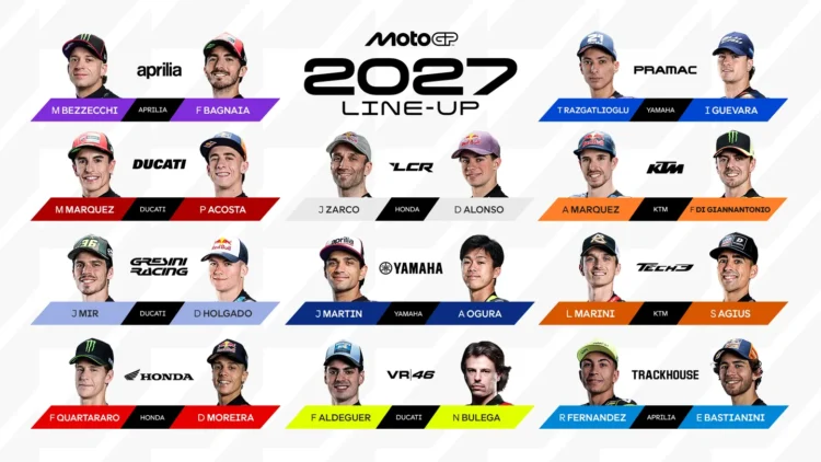 MotoGP: Todas as equipas e pilotos confirmados para a nova temporada
