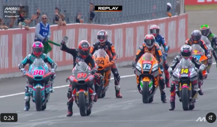 MotoGP: Moto2, drama para ‘Manu’ González! Moto desliga-se na grelha e espanhol arranca do pit lane