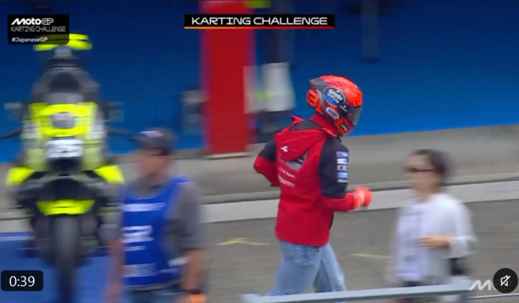 MotoGP: Marc Márquez surpreende no Japão, enviou um sósia para o karting e foi descoberto