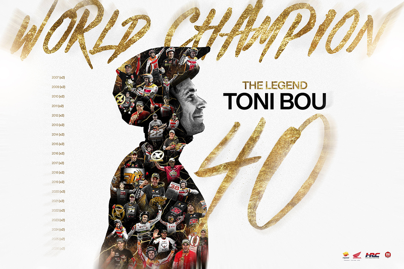Trial – Em 2026, Toni Bou conquistou o seu incrível 40.º título mundial thumbnail